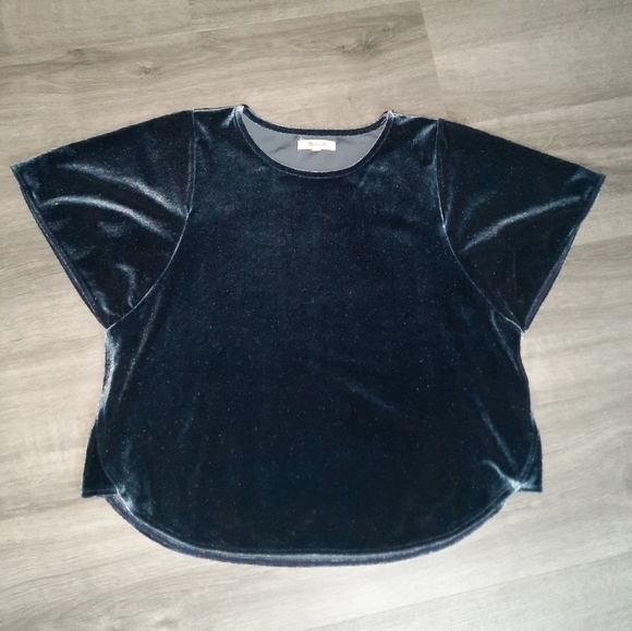 Madewell Velvet Butterfly Top - Picture 3 of 7